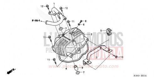 CYLINDER HEAD COVER (XR125L4,5,6,A/EKB/KB) XR125L5 de 2005